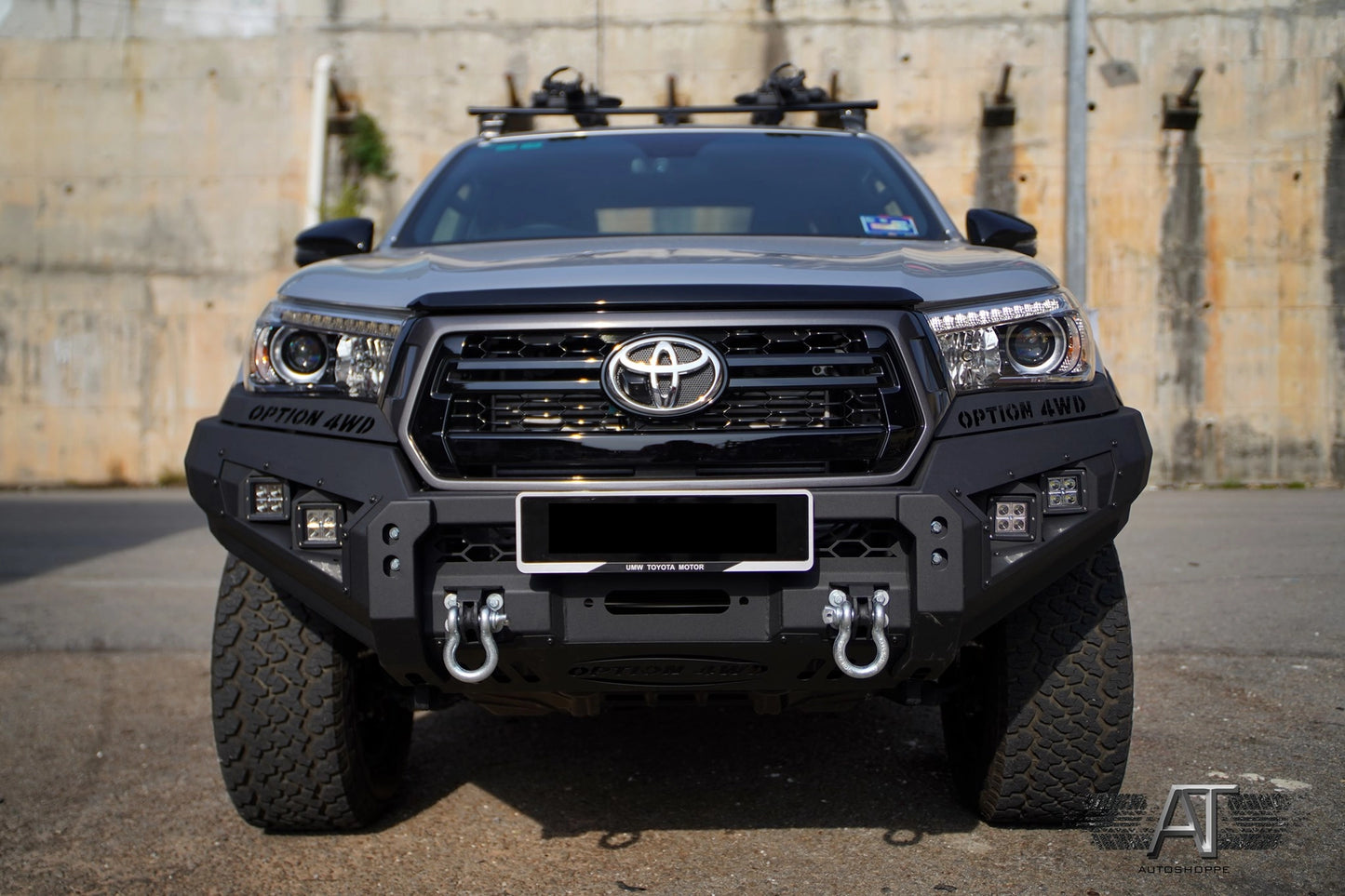 OPTION 4WD 4x4 Front Steel Bumper V1 For Toyota Hilux Revo Rocco (2015-2020)