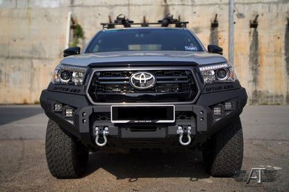 OPTION 4WD 4x4 Front Steel Bumper V1 For Toyota Hilux Revo Rocco (2015-2020)