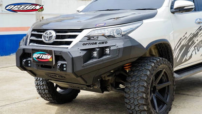 OPTION 4WD 4x4 Front Steel Bumper V1 For Toyota Hilux Revo Rocco (2015-2020)