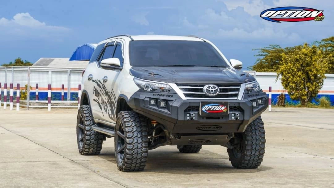 OPTION 4WD 4x4 Front Steel Bumper V1 For Toyota Hilux Revo Rocco (2015-2020)