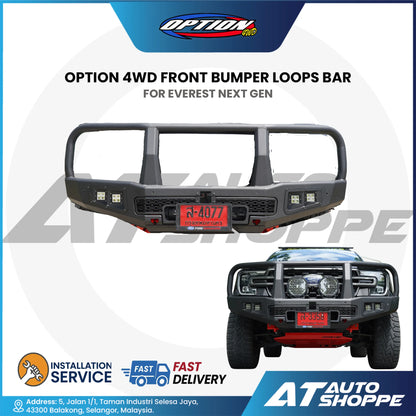 OPTION 4WD Front Bumper Loops Bar for Ford Everest Next Gen