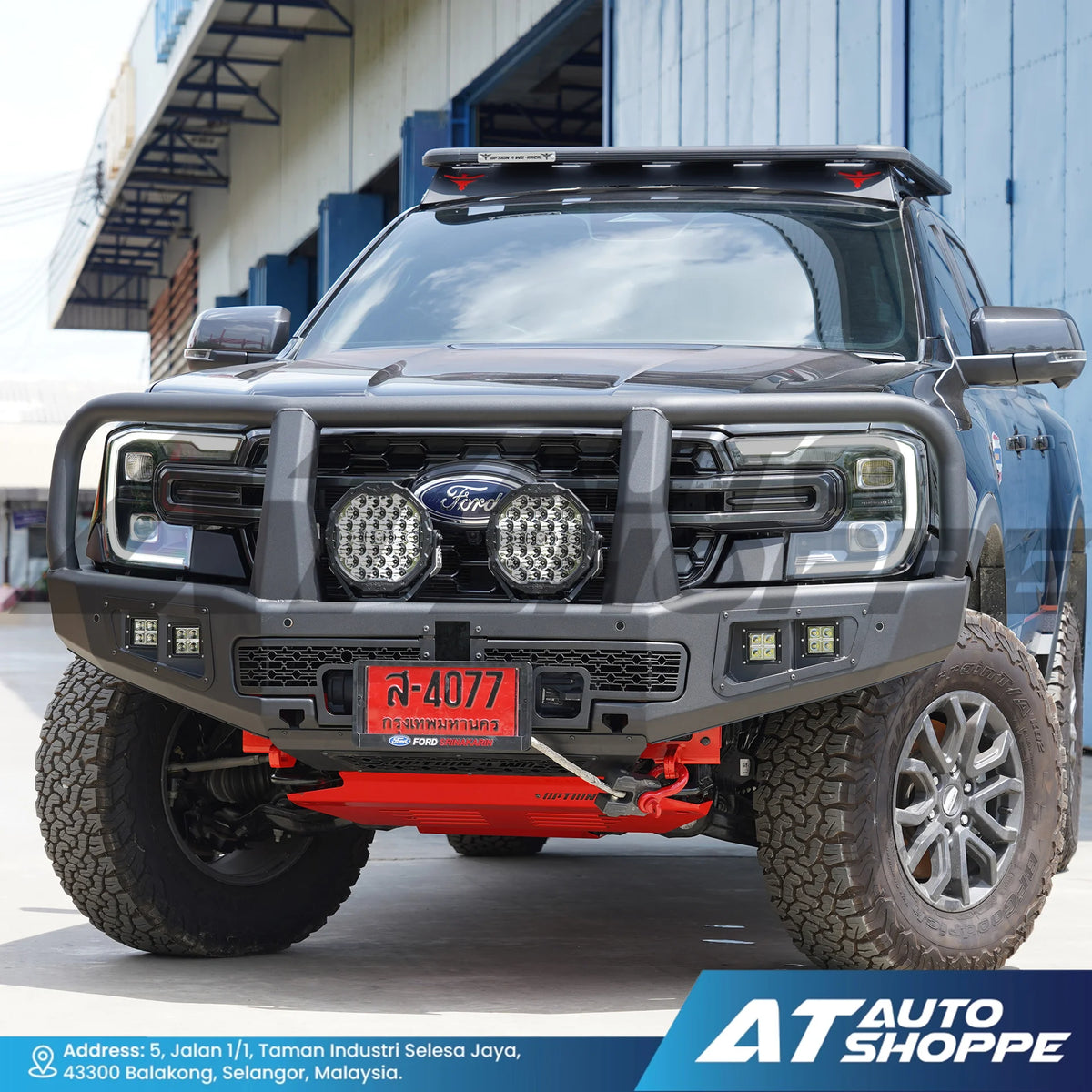 OPTION 4WD Front Bumper Loops Bar for Ford Ranger Next Gen