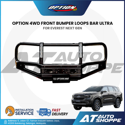OPTION 4WD Front Bumper Loops Bar Ultra for Ford Everest Next Gen
