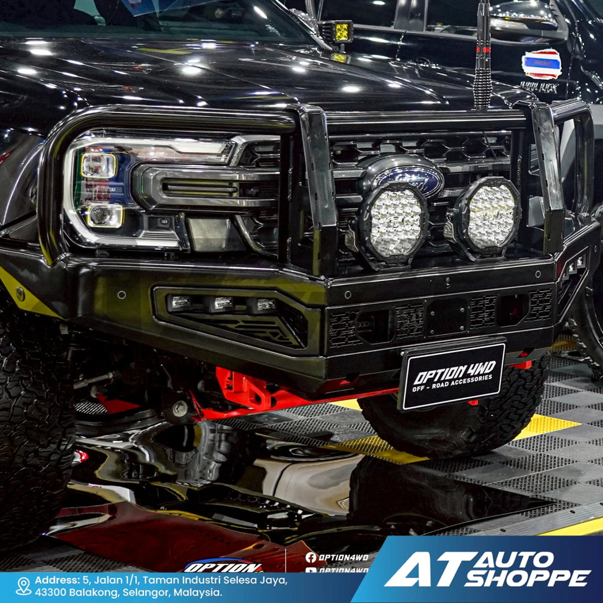 OPTION 4WD Front Bumper Loops Bar Ultra for Ford Everest Next Gen