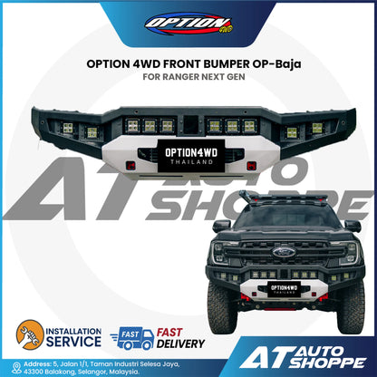 OPTION 4WD OP Baja Front Bumper for Ford Ranger Next Gen