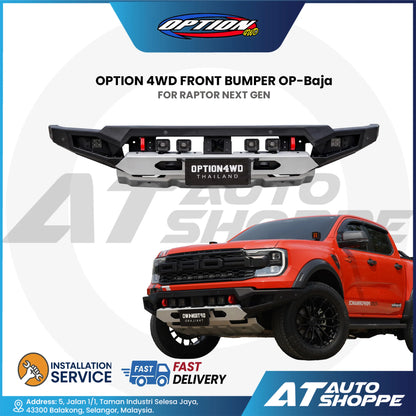 OPTION 4WD OP Baja Front Bumper for Ford Ranger Raptor Next Gen