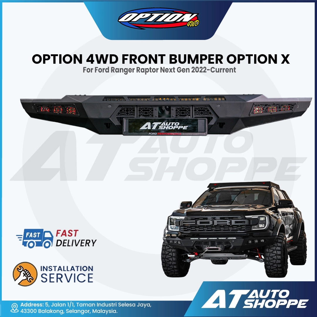 Option 4WD Front Bumper Option X For Ford Ranger Raptor Next Gen 2022-Current