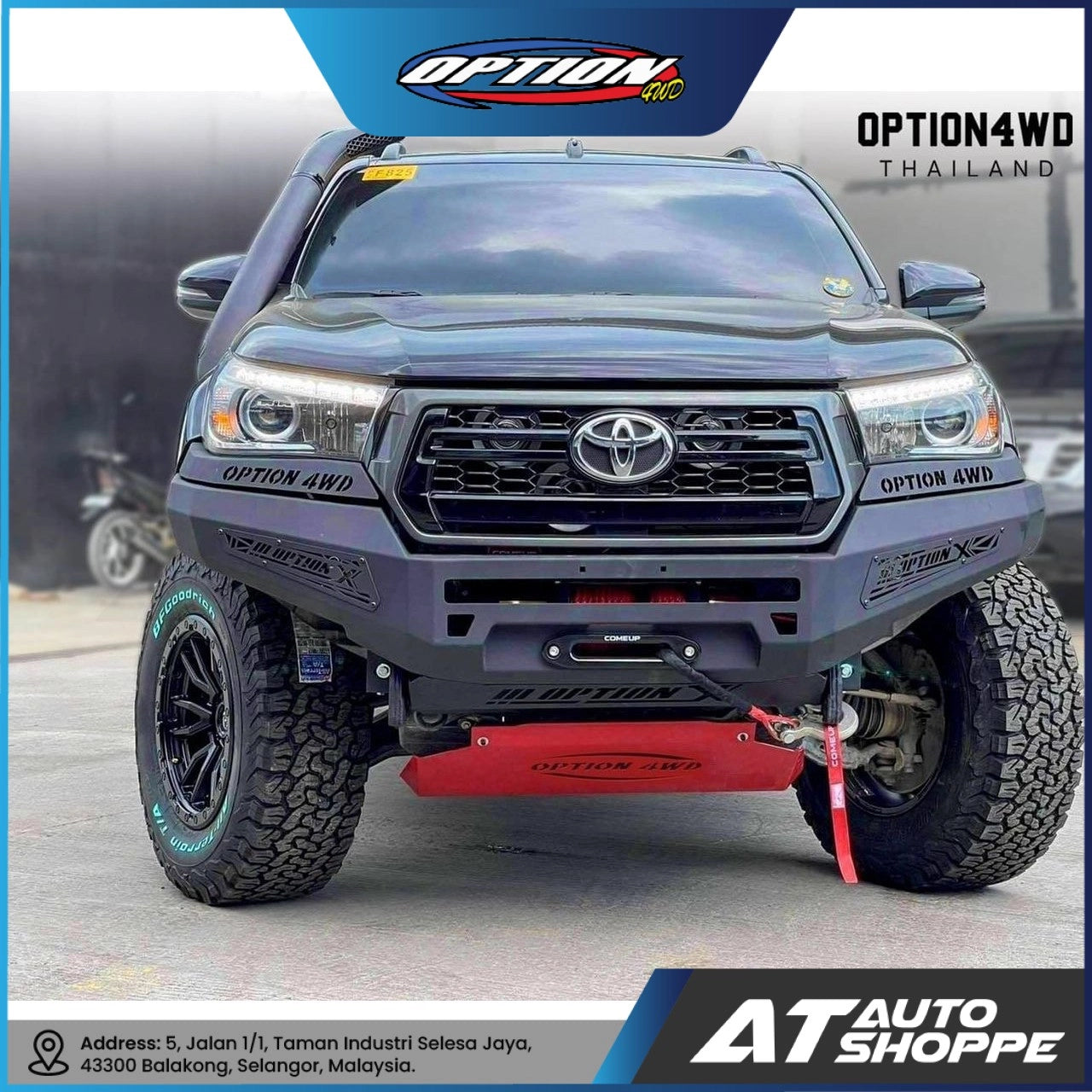 OPTION 4WD Front Bumper Option X For Toyota Hilux 2015-2019 Revo Rocco
