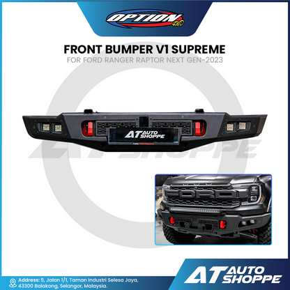 Option 4WD Front Bumper V1 Supreme For Ford Ranger Raptor Next Gen 2023