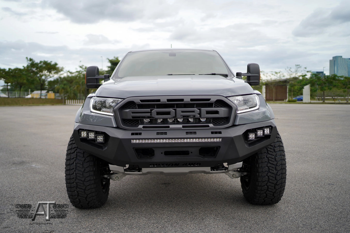 OPTION 4WD Front Bumper V2 For Ford Ranger (2018-2021) Raptor 2.0 Bullbar