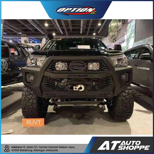 OPTION 4WD Front Bumper V2 For Toyota Hilux Revo Rocco