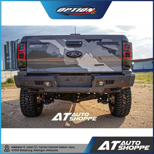OPTION 4WD Rear Bumper Fighter For Ford Ranger (2019-2021) Raptor 2.0