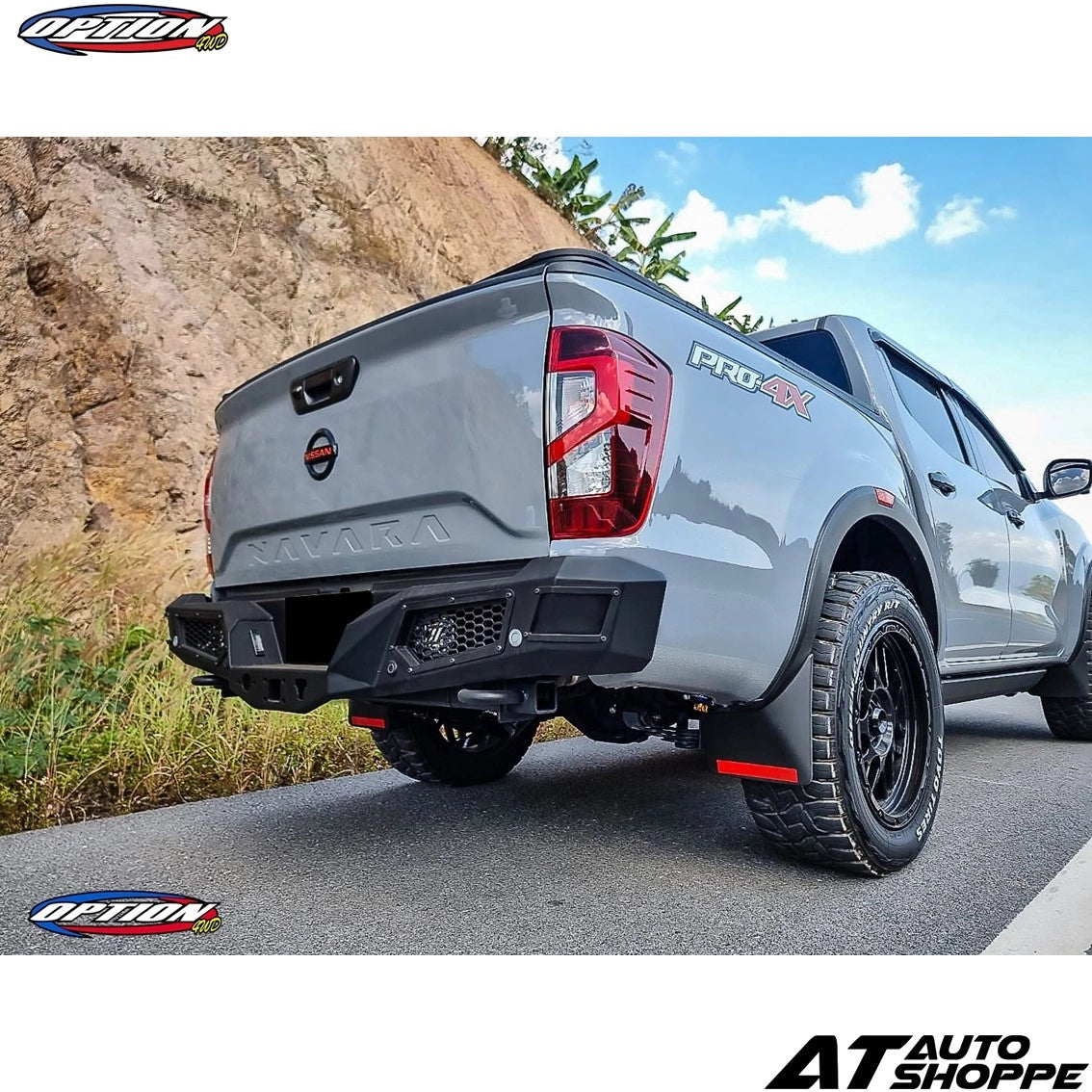 Option 4WD Rear Bumper Fighter For Nissan Navara PRO X4 / NP300