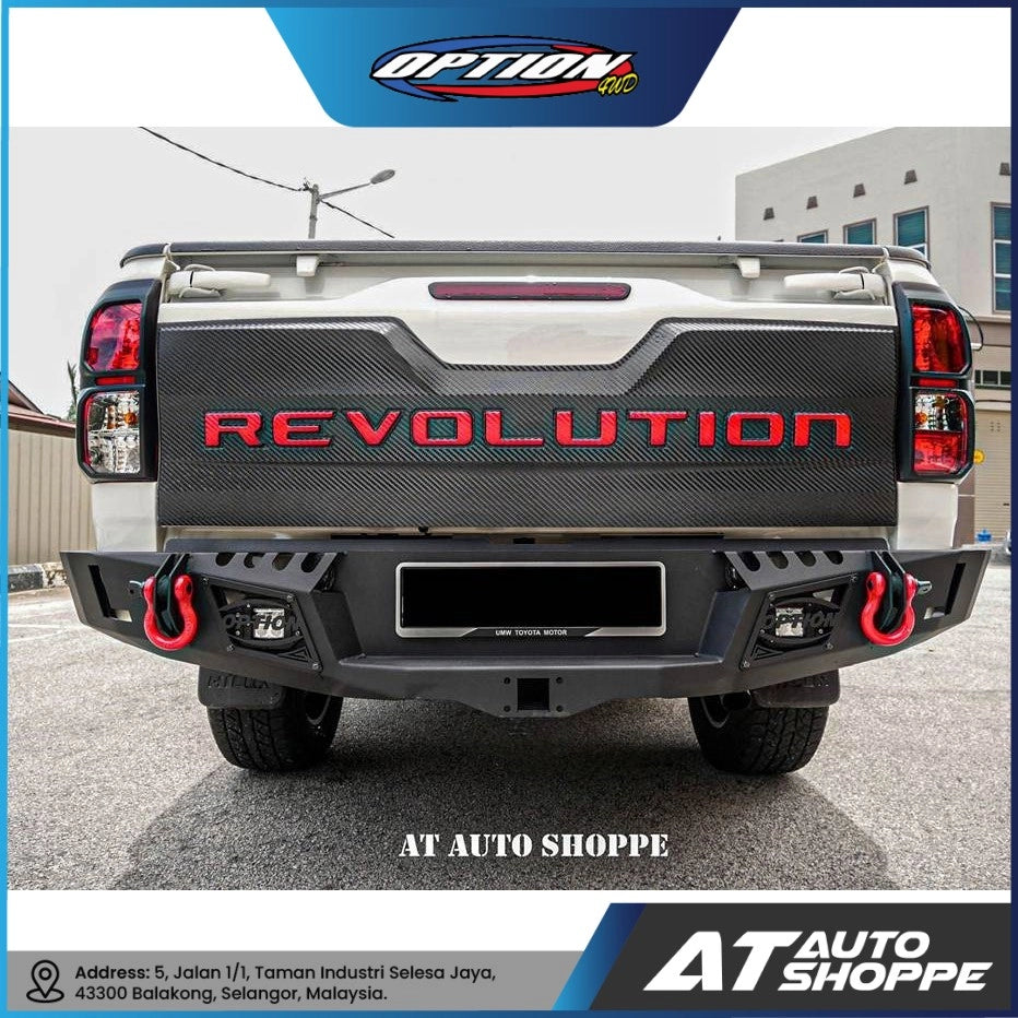 OPTION 4WD Rear Bumper Sporty For Toyota Hilux (2015-Onwards) Revo Rocco Rogue
