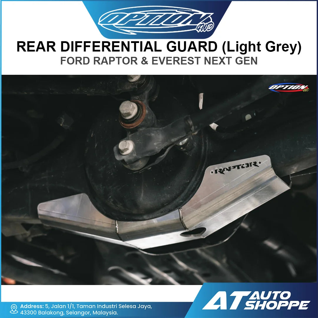 OPTION 4WD Rear Differential Guard for Ford Ranger Raptor & Everest Next Gen