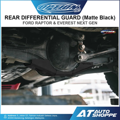 OPTION 4WD Rear Differential Guard for Ford Ranger Raptor & Everest Next Gen