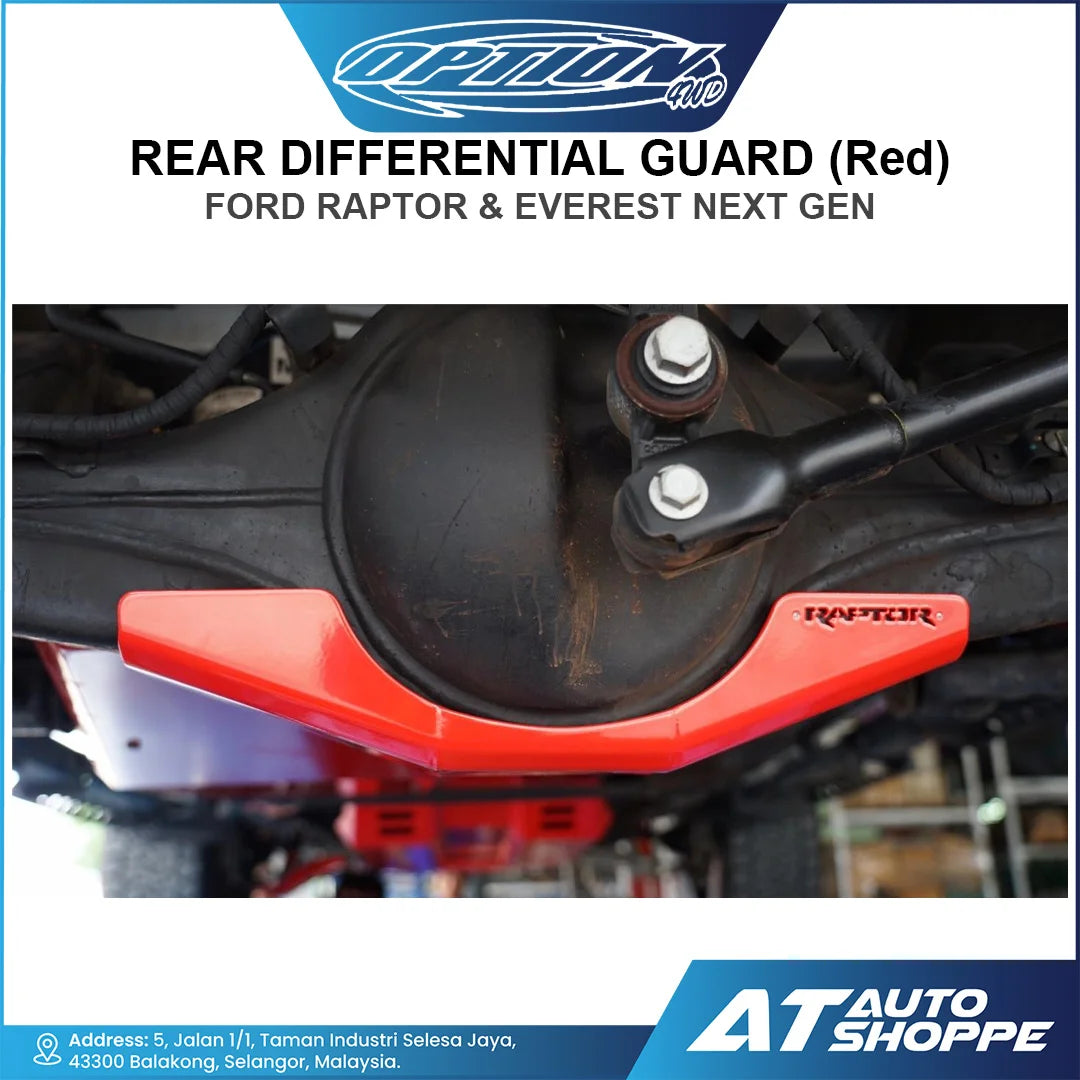 OPTION 4WD Rear Differential Guard for Ford Ranger Raptor & Everest Next Gen