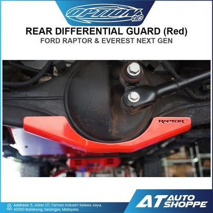 OPTION 4WD Rear Differential Guard for Ford Ranger Raptor & Everest Next Gen