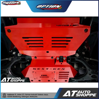 Option 4WD Underbody Protection Plate (3 Pcs) For Ford Ranger Next Gen T9 2023-Current