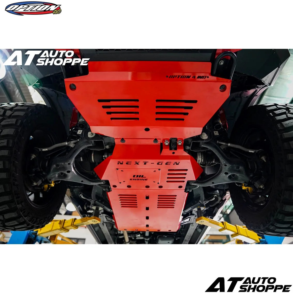 Option 4WD Underbody Protection Plate (3 Pcs) For Ford Ranger Next Gen T9 2023-Current
