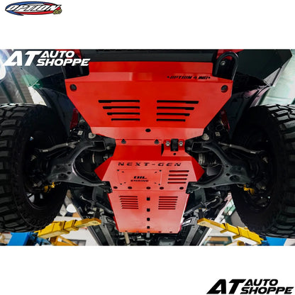 Option 4WD Underbody Protection Plate (3 Pcs) For Ford Ranger Next Gen T9 2023-Current