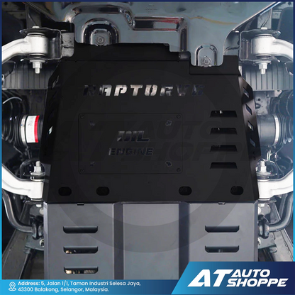 Option 4WD Underbody Protection Plate (Black) Ford Ranger Raptor Next Gen T9 2023+