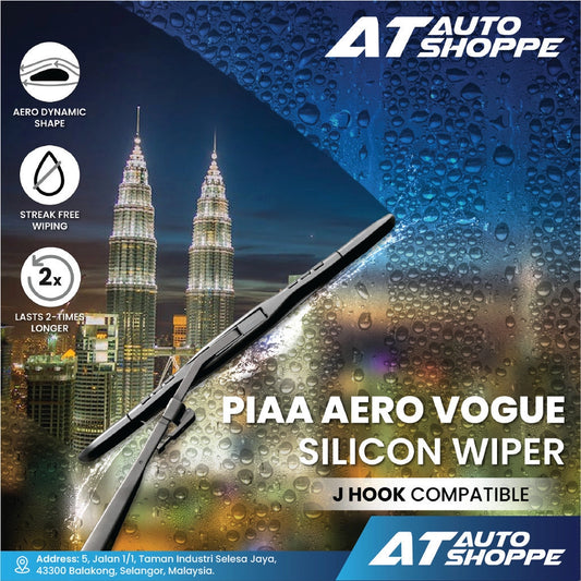 PIAA Aero Vogue Silicon Wiper 12” to 26” Car Wiper All Sizes (Product of Japan)