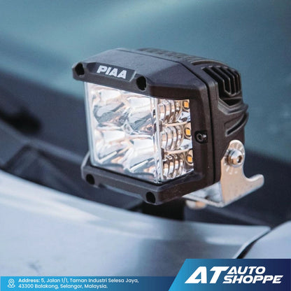 PIAA Quad Edge LED 5600K Cube Light 4” White / Yellow Spotlight (Product of Japan)