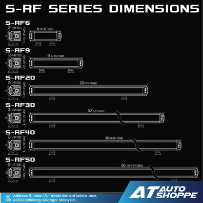 PIAA S-RF30 (30") White LED Light Bar Combo Beam (Product of Japan)