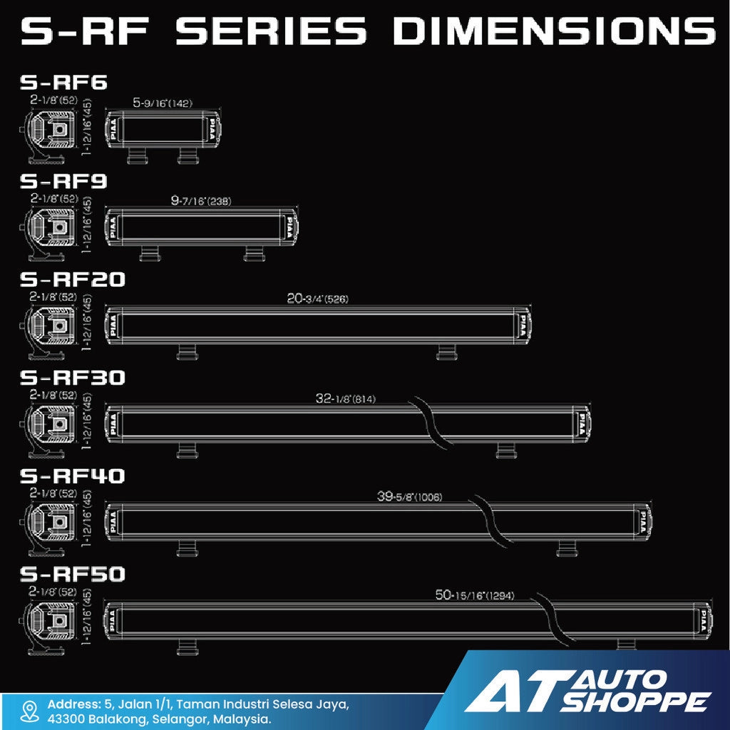 PIAA S-RF50 (50") LED Light Bar Combo Beam (Product of Japan)