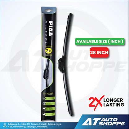 Piaa wiper blade with packaging on a white background, featuring AT Auto Shoppe branding.