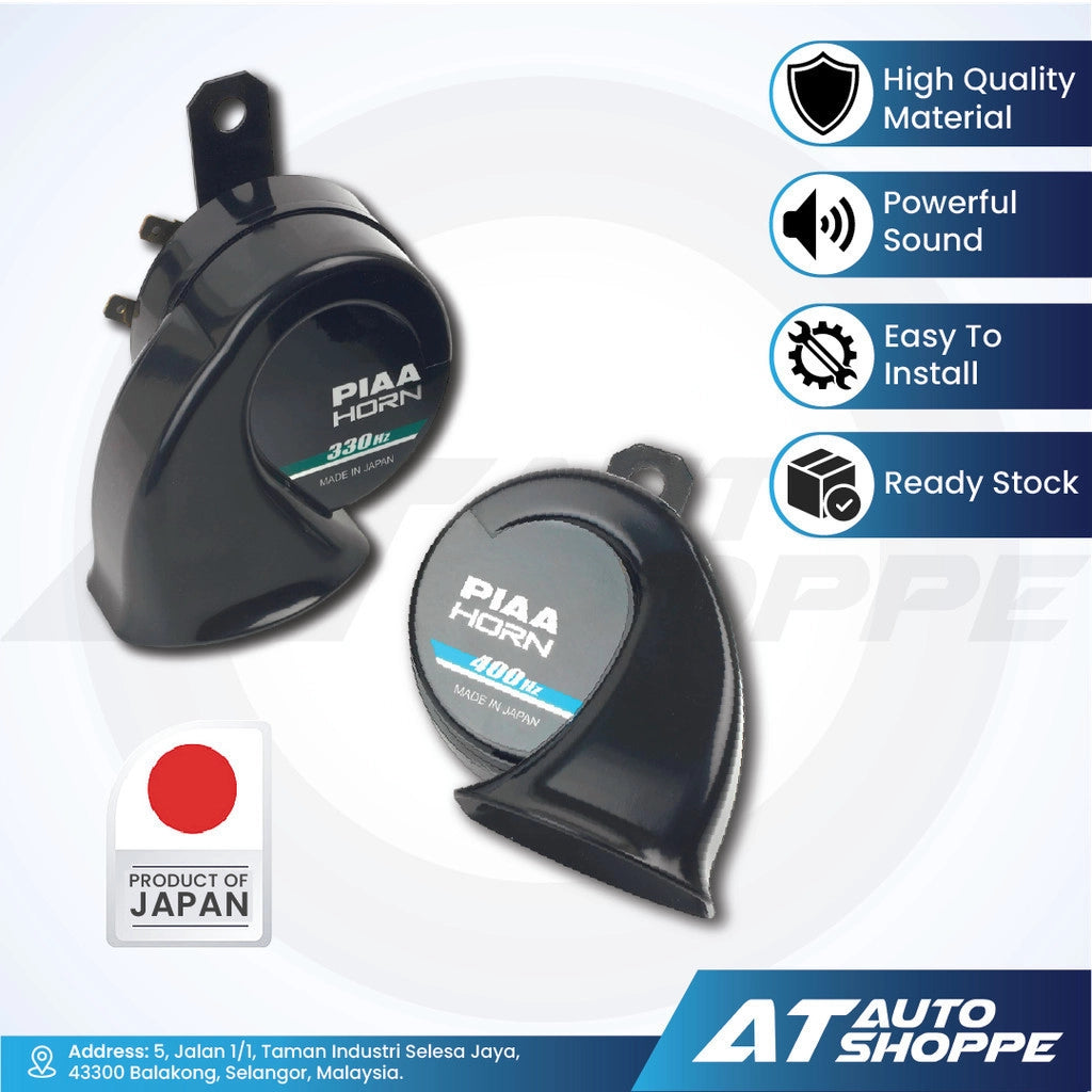 PIAA Superior Bass Horn 330/400Hz 112db (1 pair) (Made In Japan)