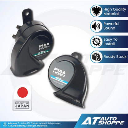 PIAA Superior Bass Horn 330/400Hz 112db (1 pair) (Made In Japan)