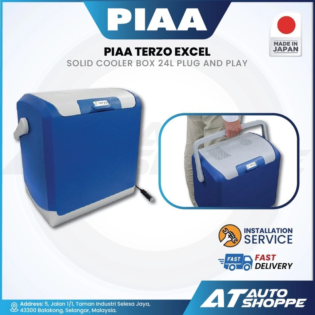 PIAA Terzo Excel Cool Solid Cooler Box 24L Plug and Play (Product of Japan)