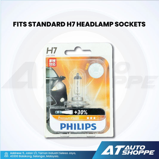 Philips Premium Vision Bulb H7 24V 70W (1 Piece)