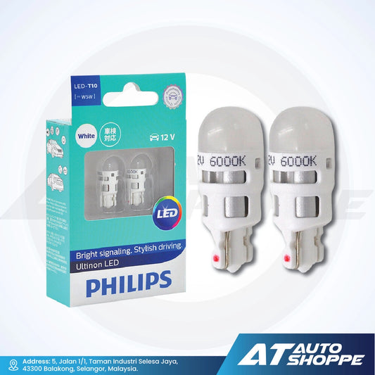 Philips Ultinon Car LED Bulbs T10 12V W5W (1 pair)