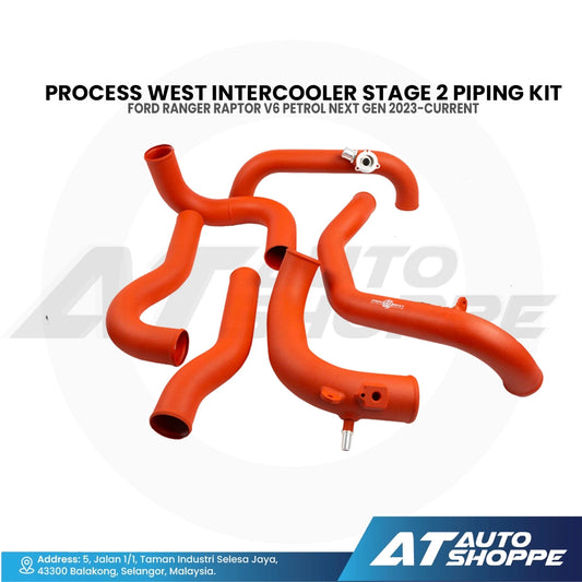 Process West Intercooler Stage 2 Piping Kit for Ford Ranger Raptor V6 Petrol Next Gen 2023-Current