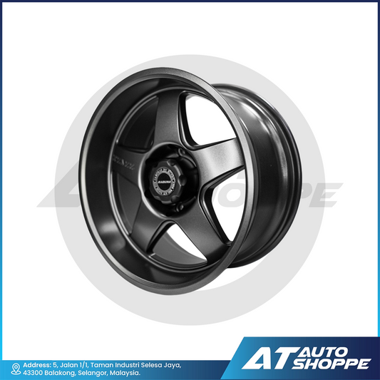 RAGUNA ZZYZZX Glossy Gun Metal 18x9 ET0 6x139.7 (1 Piece)