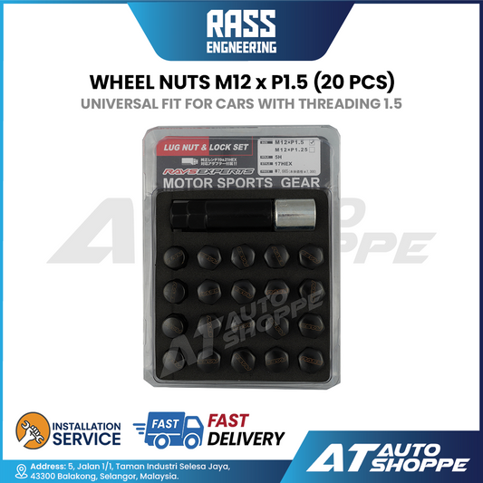 RASS Engineering Wheel Nuts M12 xP1.5 (20Pcs)