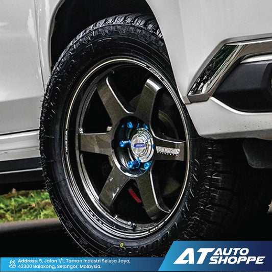 RAYS TE37-Gloss Black 18x10 ET0 6x139.7 Wheel (1 Piece)