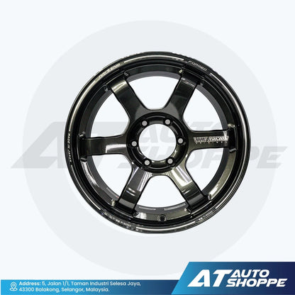 RAYS TE37-Large PCD Progressive Model II Diamond Dark Gunmetal 18x9 ET0 6x139.7 (1 Piece)