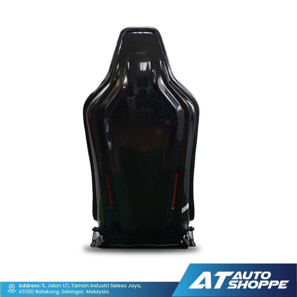 Recaro RCS Black Shell Black & Red Bucket Seat
