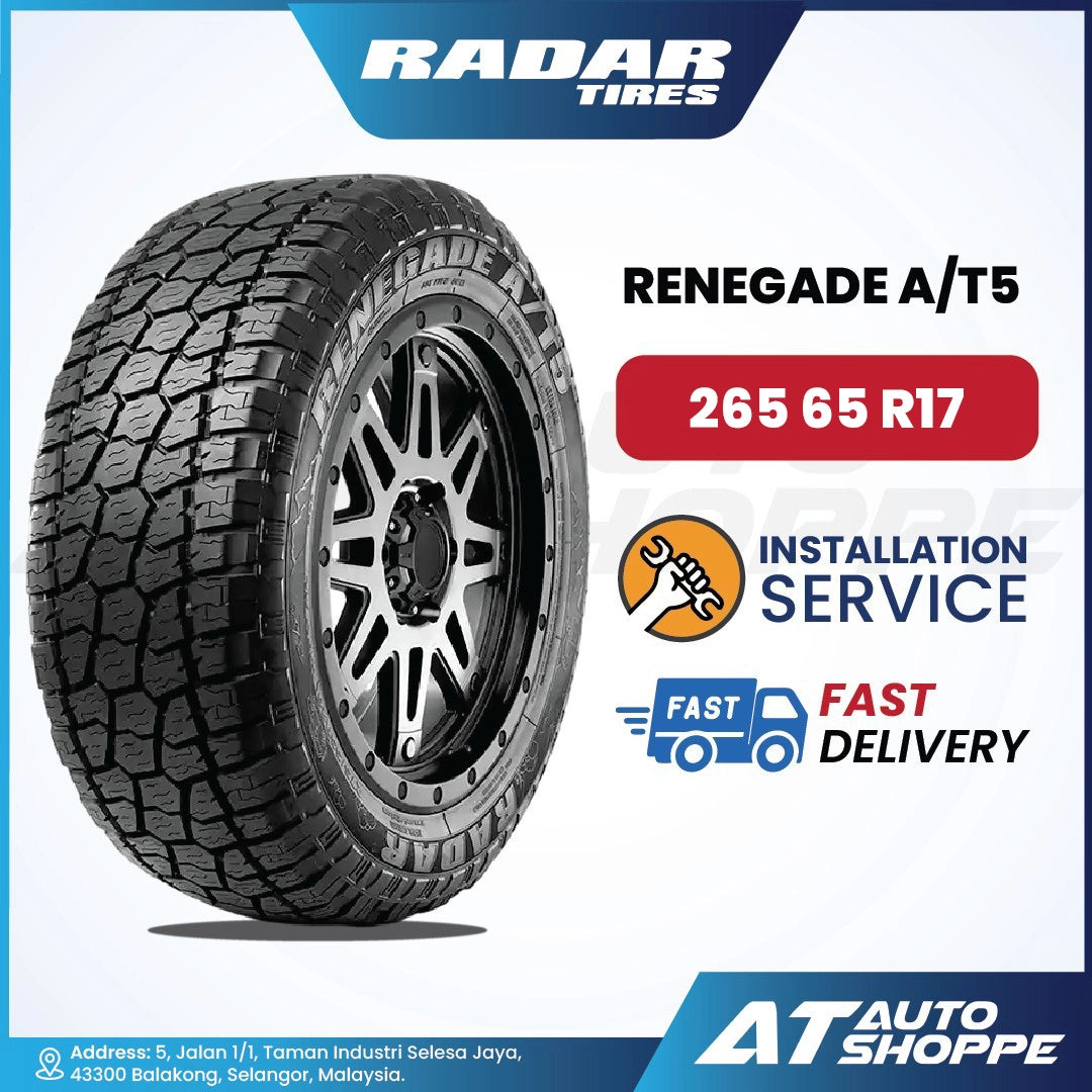 Radar Renegade A/T5 17 Inch All Terrain Tyre (1 Tire)
