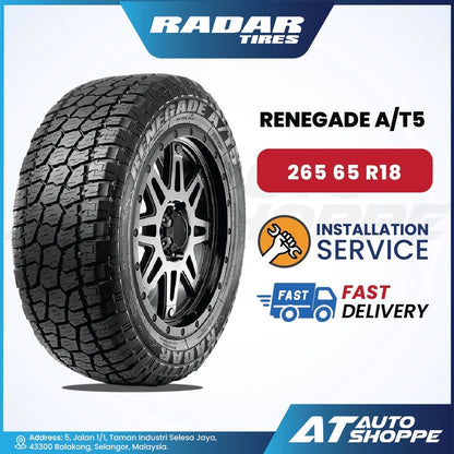 Radar Renegade A/T5 18 Inch All Terrain Tyre (1 Tire)