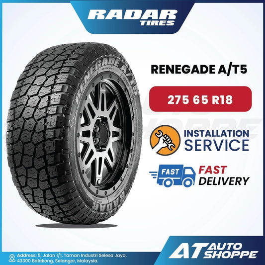 Radar Renegade A/T5 18 Inch All Terrain Tyre (1 Tire)