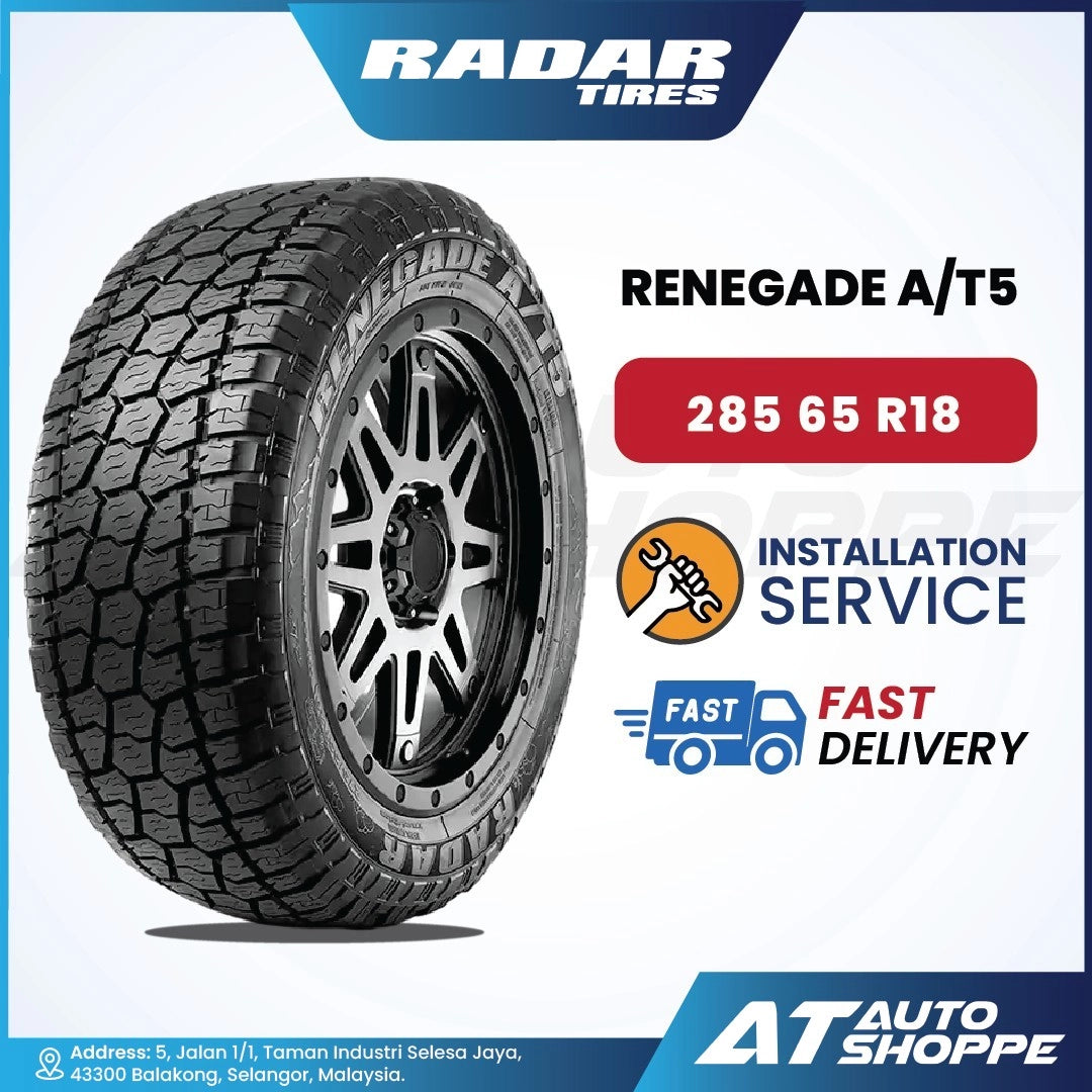 Radar Renegade A/T5 18 Inch All Terrain Tyre (1 Tire)