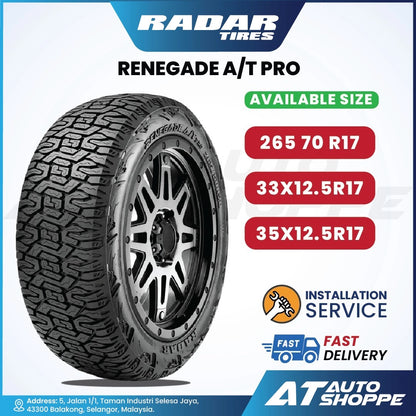 Radar Renegade A/T Pro 17 Inch All Terrain Tyre (1 Tire)