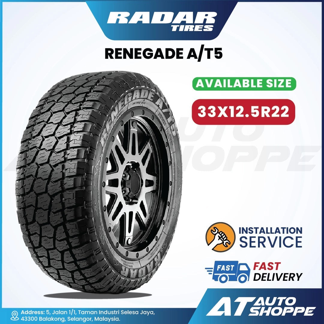 Radar Renegade AT Pro R22 Tyre 33x12.5R22 (1 Tire)