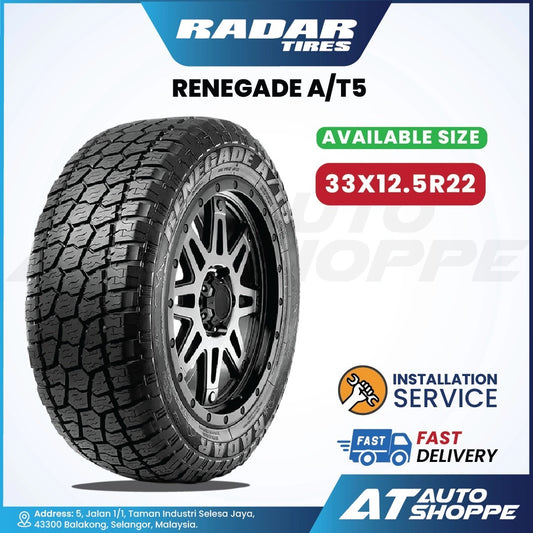 Radar Renegade AT Pro R22 Tyre 33x12.5R22 (1 Tire)