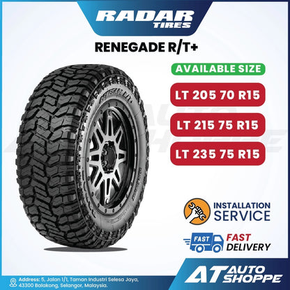 Radar Renegade R/T+ 15 Inch Rugged Terrain Tyre (1 Tire)